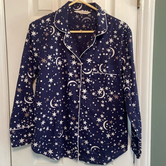 PRINTFRESH Celestial Skies Button Up Top Small - Picture 2 of 4